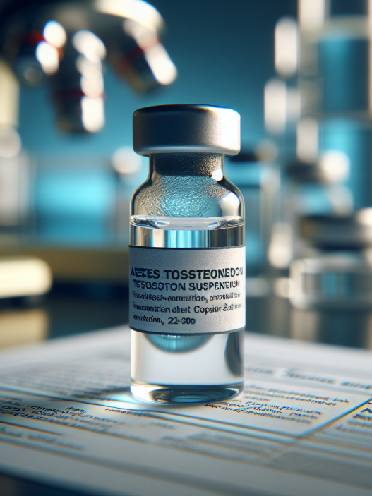 Aqueous testosterone suspension for muscle growth support