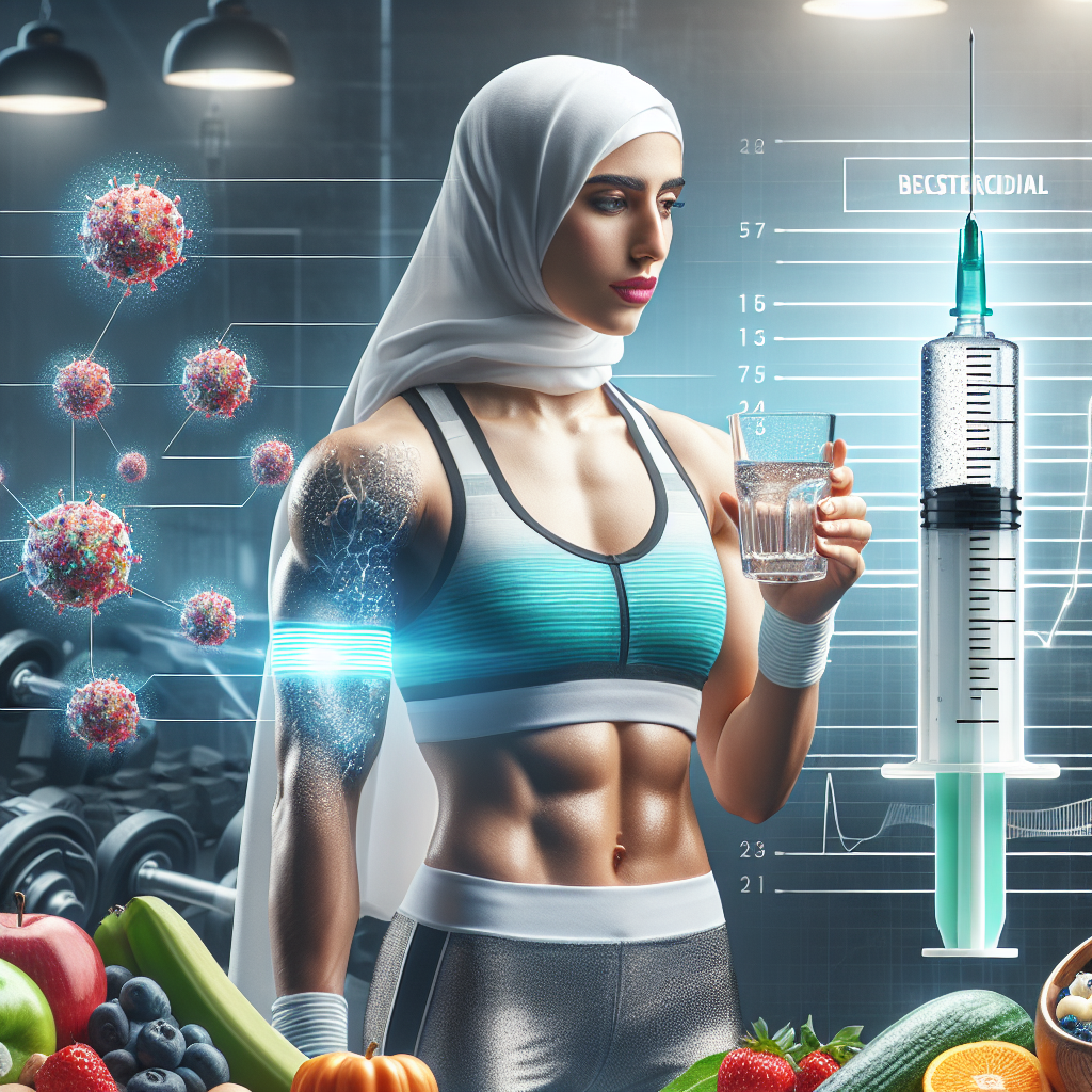 Using bactericidal water injections as a supplement in athletes' diet