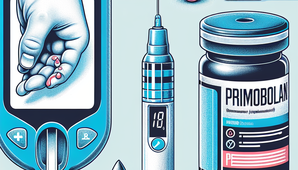 Blood glucose monitoring with primobolan