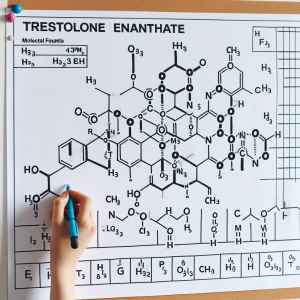 Molecular formula and weight of trestolone enantato