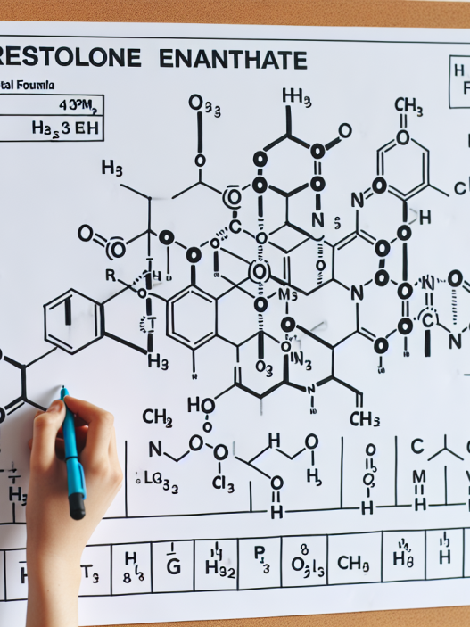Molecular formula and weight of trestolone enantato