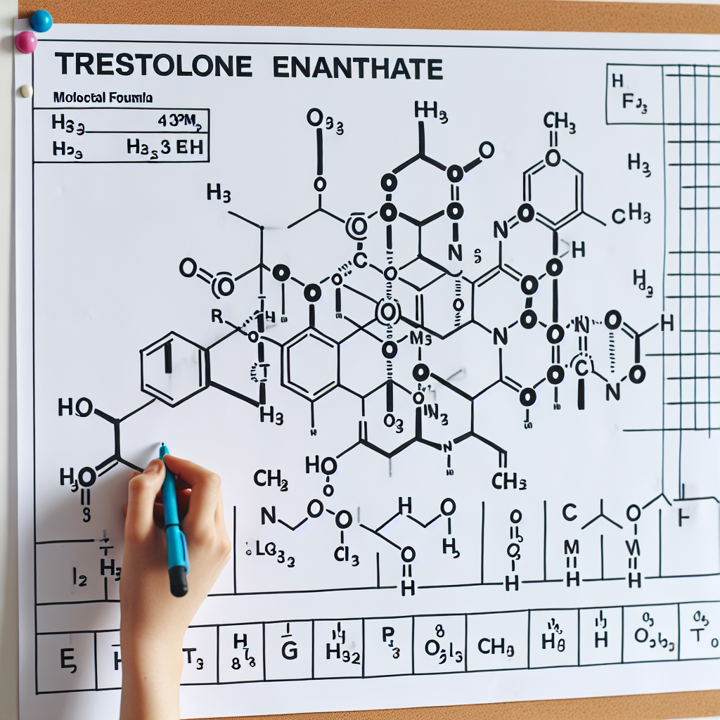 Molecular formula and weight of trestolone enantato